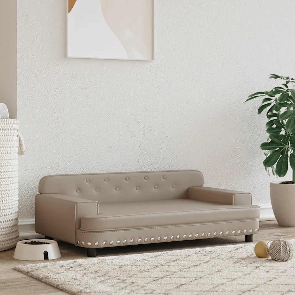 Lettino per Cani Cappuccino 90x53x30 cm in Similpellecod mxl 95231
