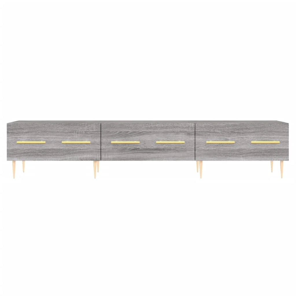Mobile TV multimediale mensola TV credenza TV sala da pranzo soggiorno camera da letto Sonoma 150 x 36 x 30 cm legno ingegnerizzato grigio 02_0028412