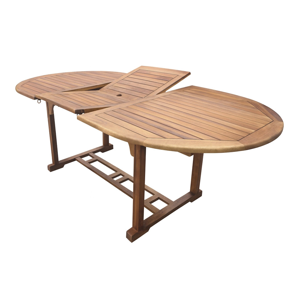 Tavolo da Giardino Allungabile in Legno di Acacia 240/180X100XH75CM