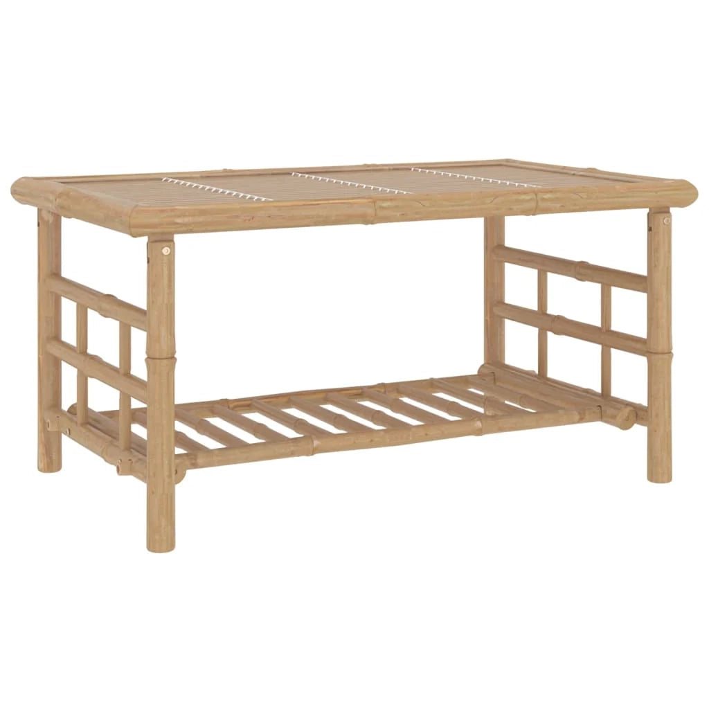Set di mobili da giardino mobili da esterno set da 2 pezzi con cuscini in bambù grigio scuro 02_0015890
