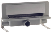 Set per doccia con scarico a parete in ABS con coperchio inox regolabile modello Intramura Standard TEA
