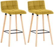 2er Set Barhocker Lincoln Samt