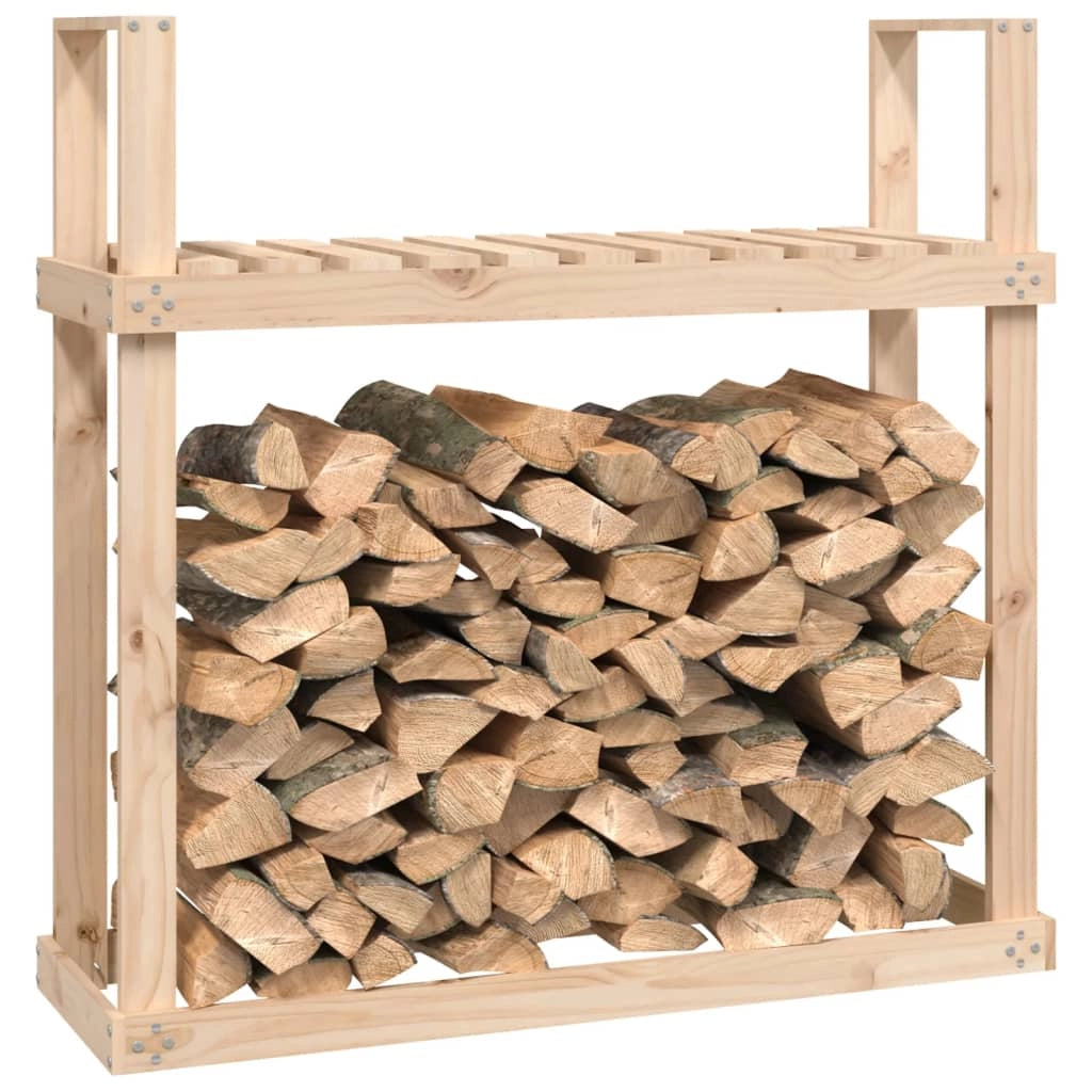 Portalegna portalegna organizer portaoggetti 110 x 35 x 108,5 cm legno di pino pino naturale 02_0045119