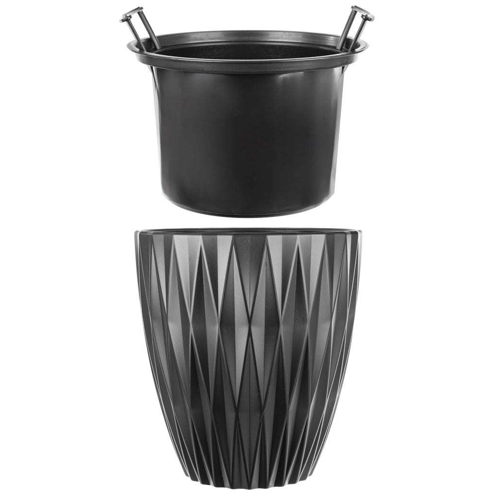 KADAX Doniczka Caro 40 czarna 5790-084 K16588