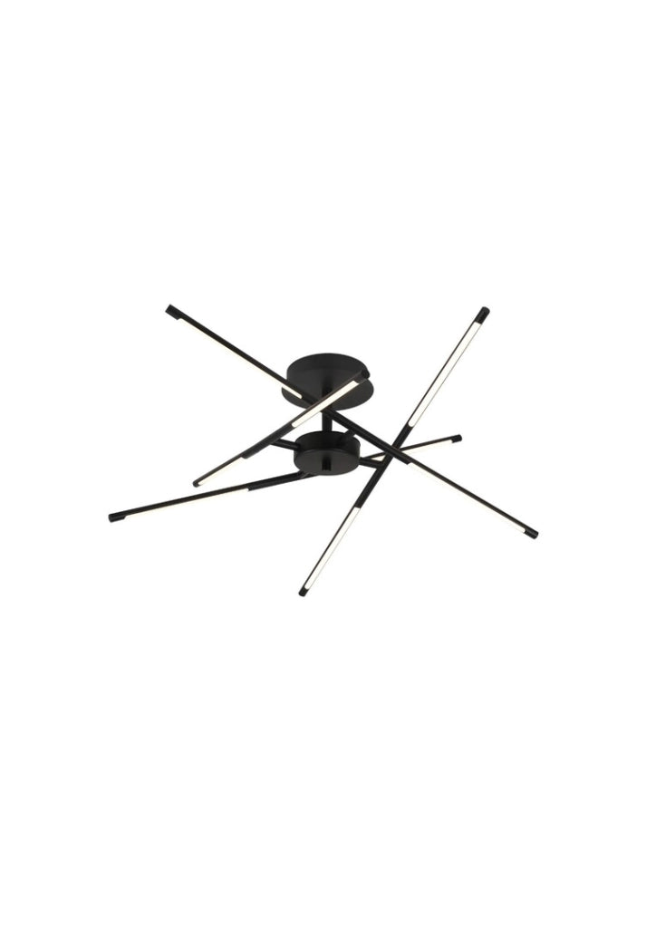 Plafoniera LED Rabalux Henli2 moderna nera 66cm 40W 3000K