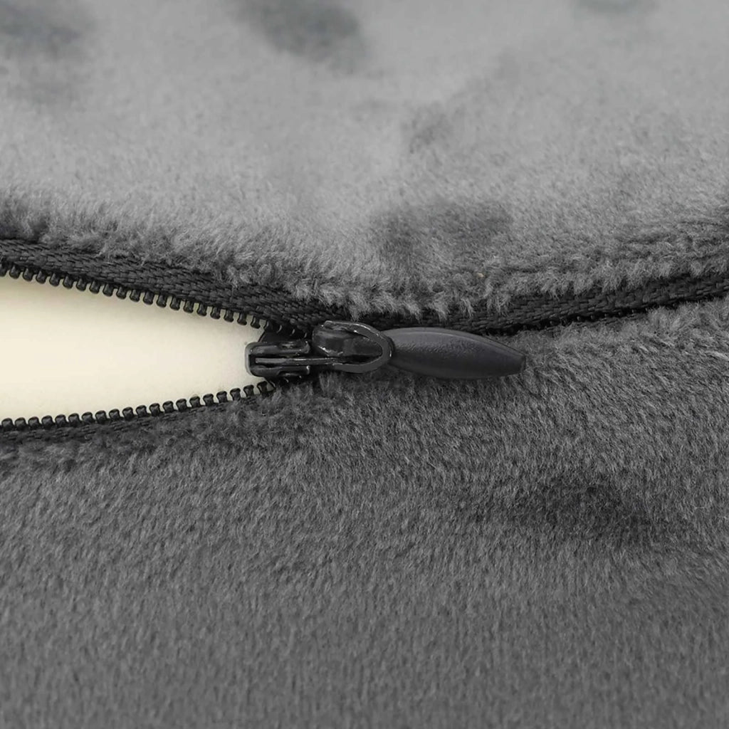 Cuscino da Viaggio per il Collo Grigio 27 x 26 x 14 cm CFW7415085