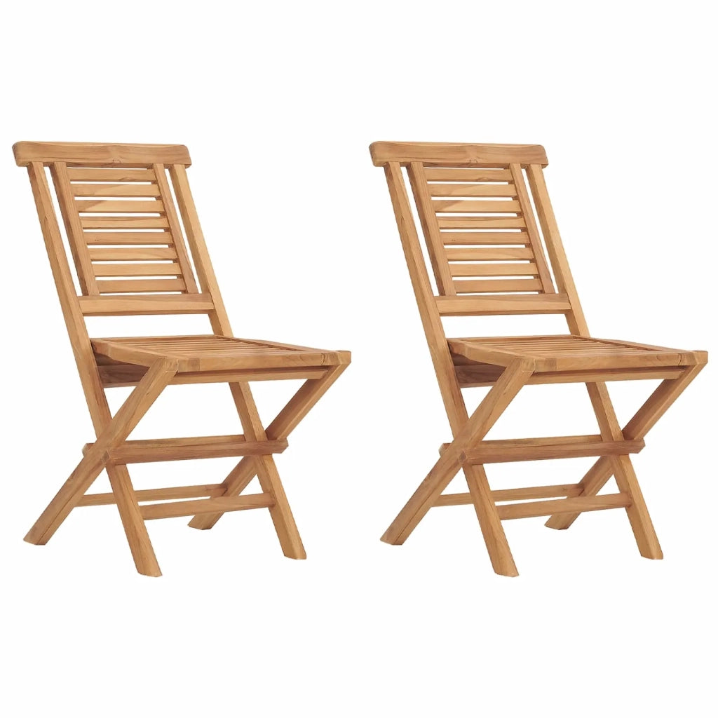 Set bistro da giardino pieghevole da 5 pezzi Naturale 3434089