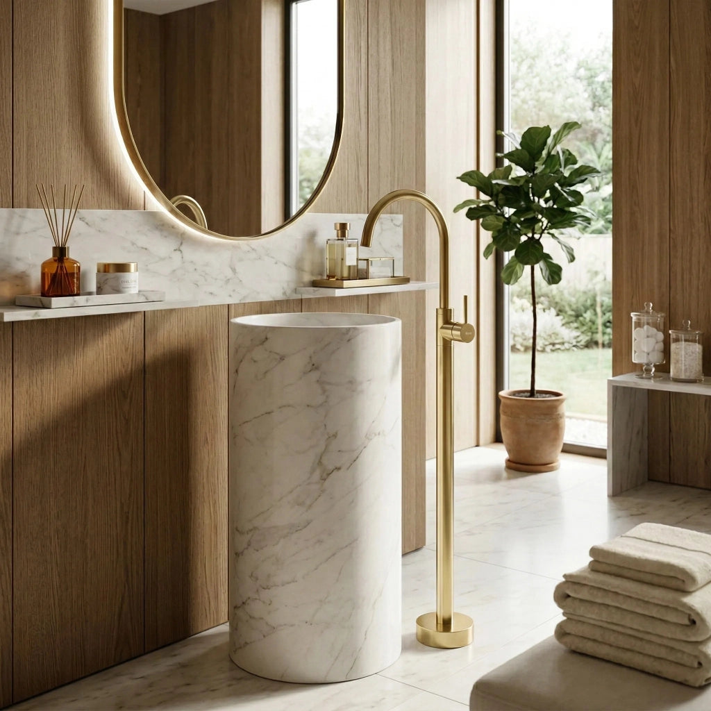 Rubinetto Da Lavabo Rea Lungo Gold