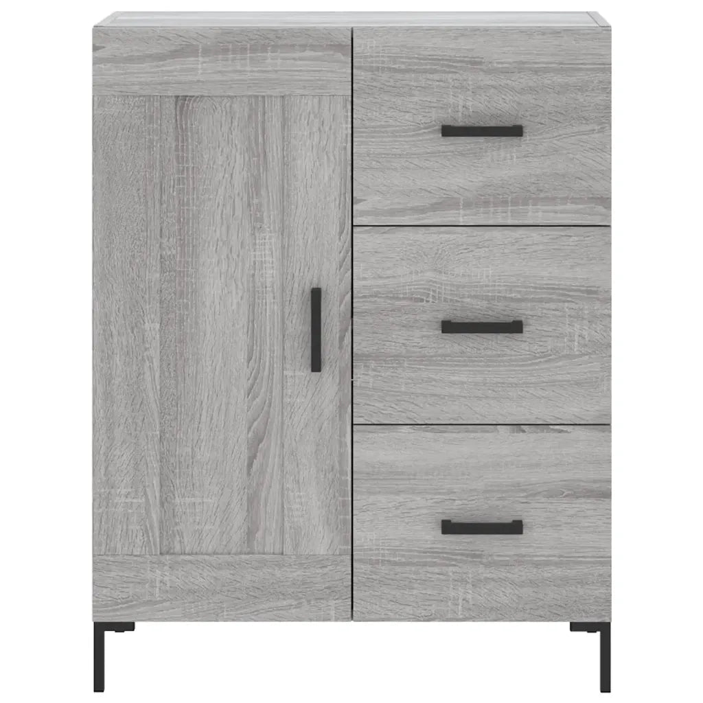 Credenza Grigio Sonoma 69,5x34x180 cm in Legno Multistrato 3196017