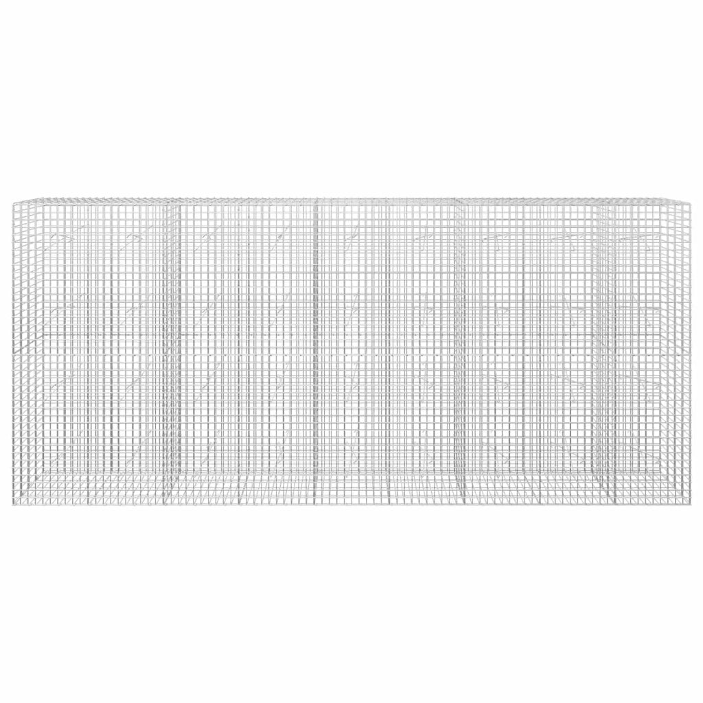 Gabione con filo da 5 mm e rete da 5x5 cm 450x20x200 cm 3464115