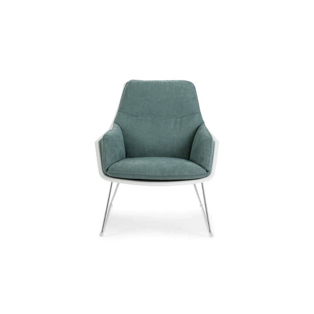 Cocoon, Set di 2 Poltroncine in polipropilene Acquamarina (L. P. H. 74 x 85 x 86) | Duzzle