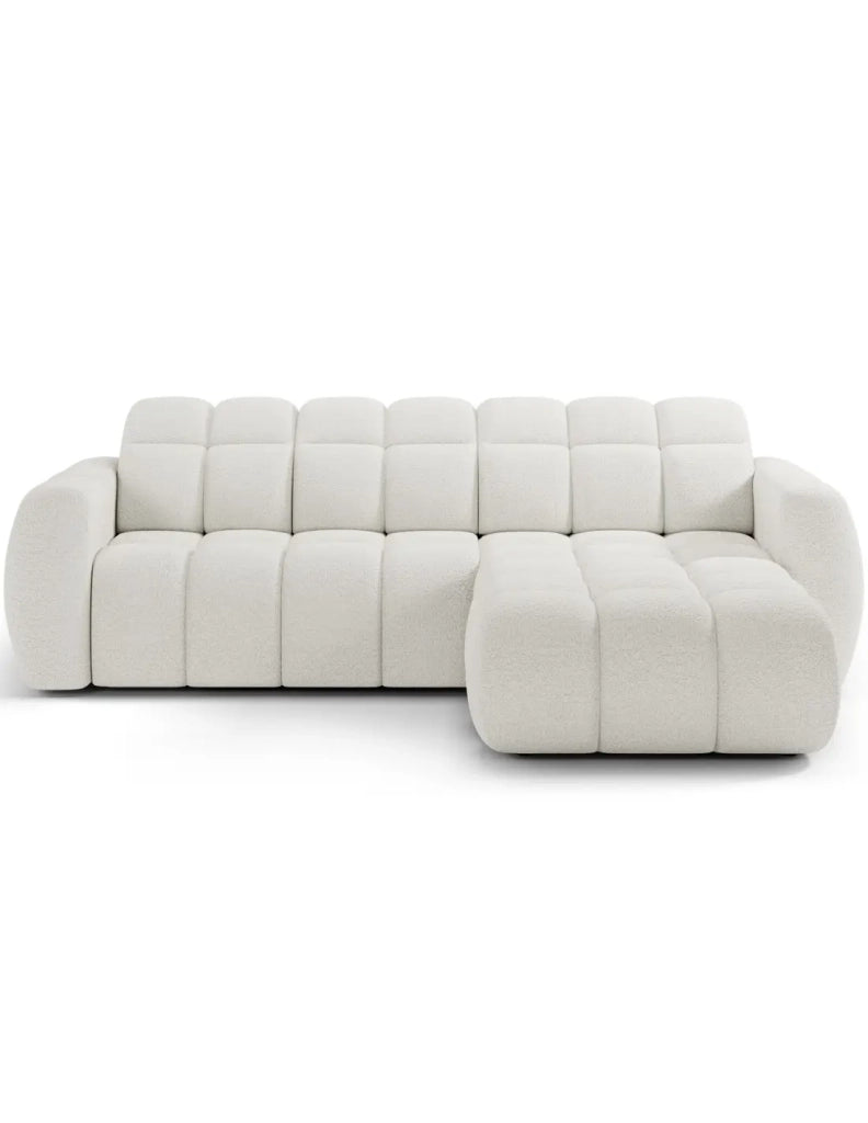 Divano angolare elettrico FANOTI 3 posti beige – angolo destro – versione 2