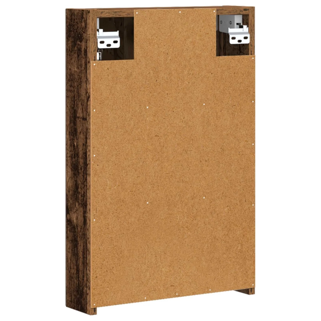 Mobiletto per specchio da bagno con lo scaffale Legno vecchio 889029