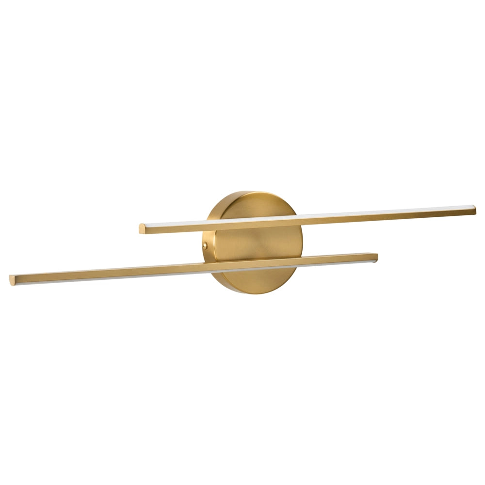 Lampada a LED per specchio/immagine Metallo oro Luce LED acrilica Lampada per specchio da bagno Design moderno e minimalista