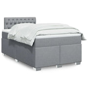 Giroletto a Molle con Materasso Grigio Chiaro 120x190cm Tessuto 3285834