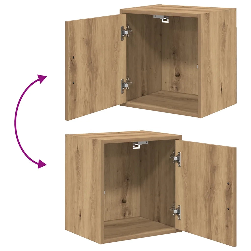 vidaXL Pensili per Garage 2 pz Rovere Artigianale in Legno Multistrato