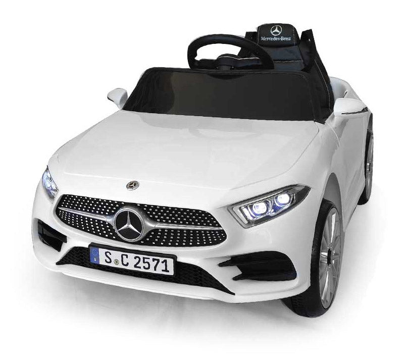 Macchina Elettrica per Bambini 12V con Licenza Mercedes CLS 350 AMG Bianca