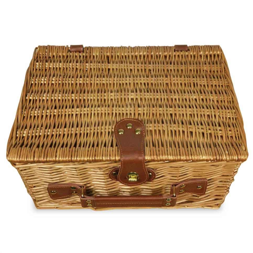 Cesto Bauletto Vimini Naturale con Manico cm 37 x 26 x 18 h