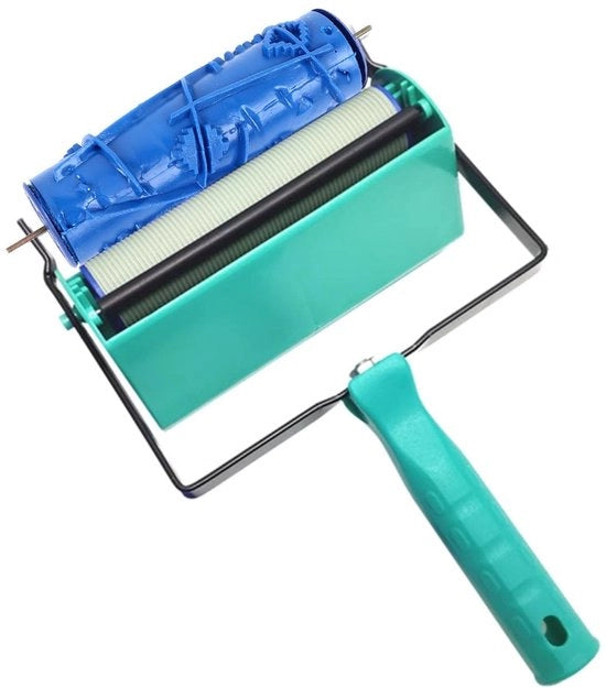 Patroonverfroller 5 pollici - Roller a testura riciclabile - Roller in gomma - Per parete/ mobili/stoffa - Strumento multifunzionale - Facile da usare - Roller per verniciare