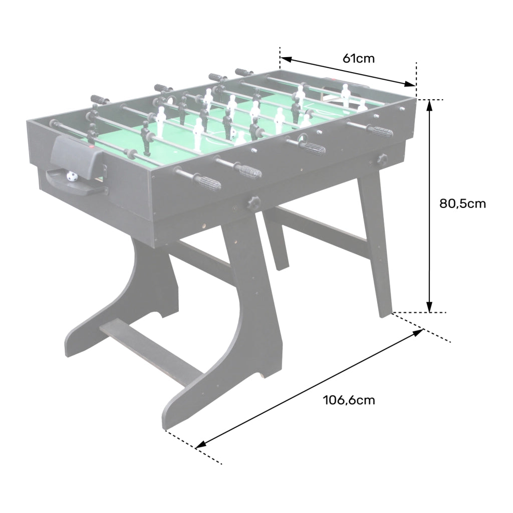 Tavolo multigioco 4 in 1 per bambini - Calcio balilla, Biliardo, Tennis da tavolo, Air-hockey