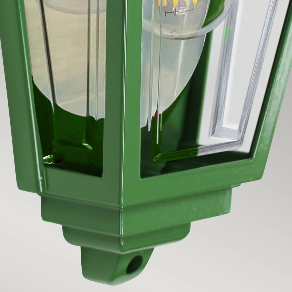 Applique esterna lanterna classica verde E27 IP44 Elstead