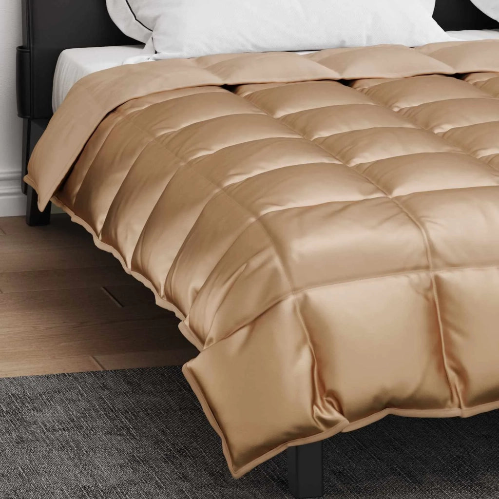 Piumone | Duvet Invernale Oro 220 x 260 cm Satin e Micropile