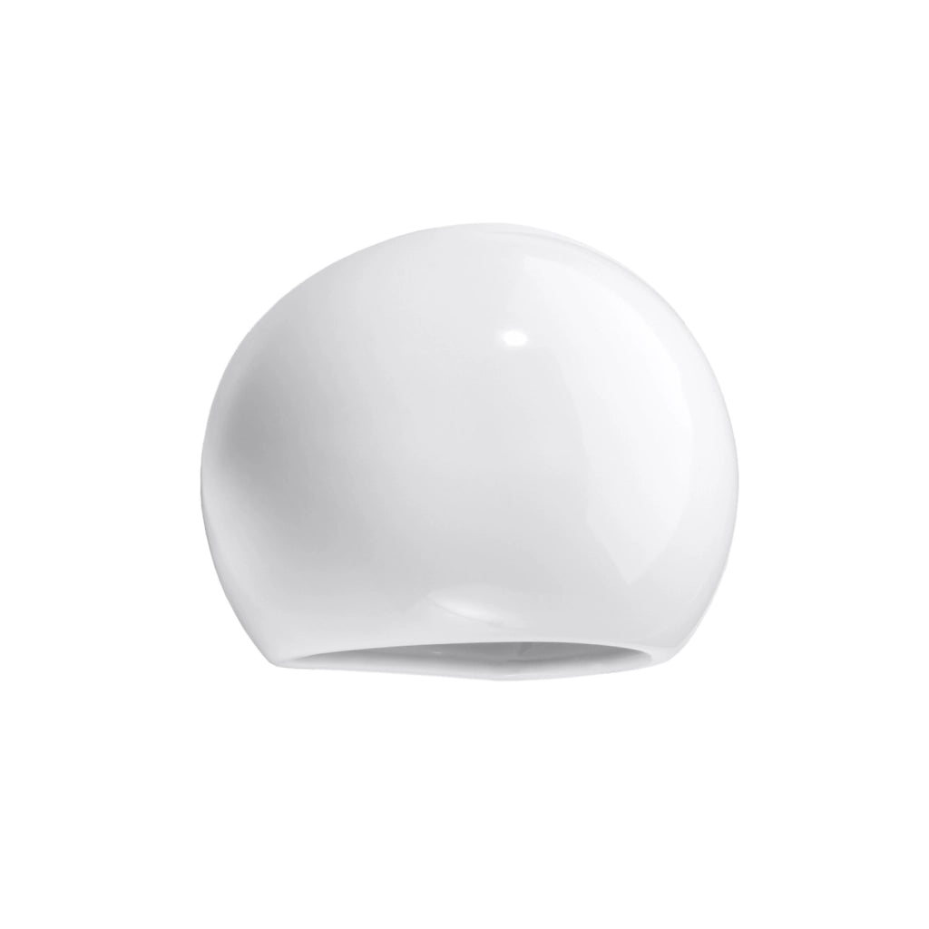 Lampada da parete verniciata GLOBE bianco lucido