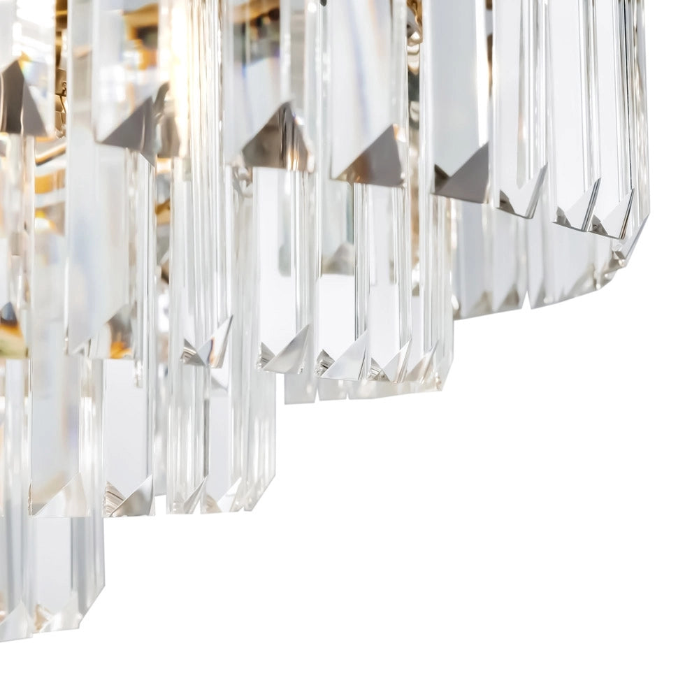 Lampadario Contemporaneo Revero Metallo Ottone 12 Luci Diffusori Vetro