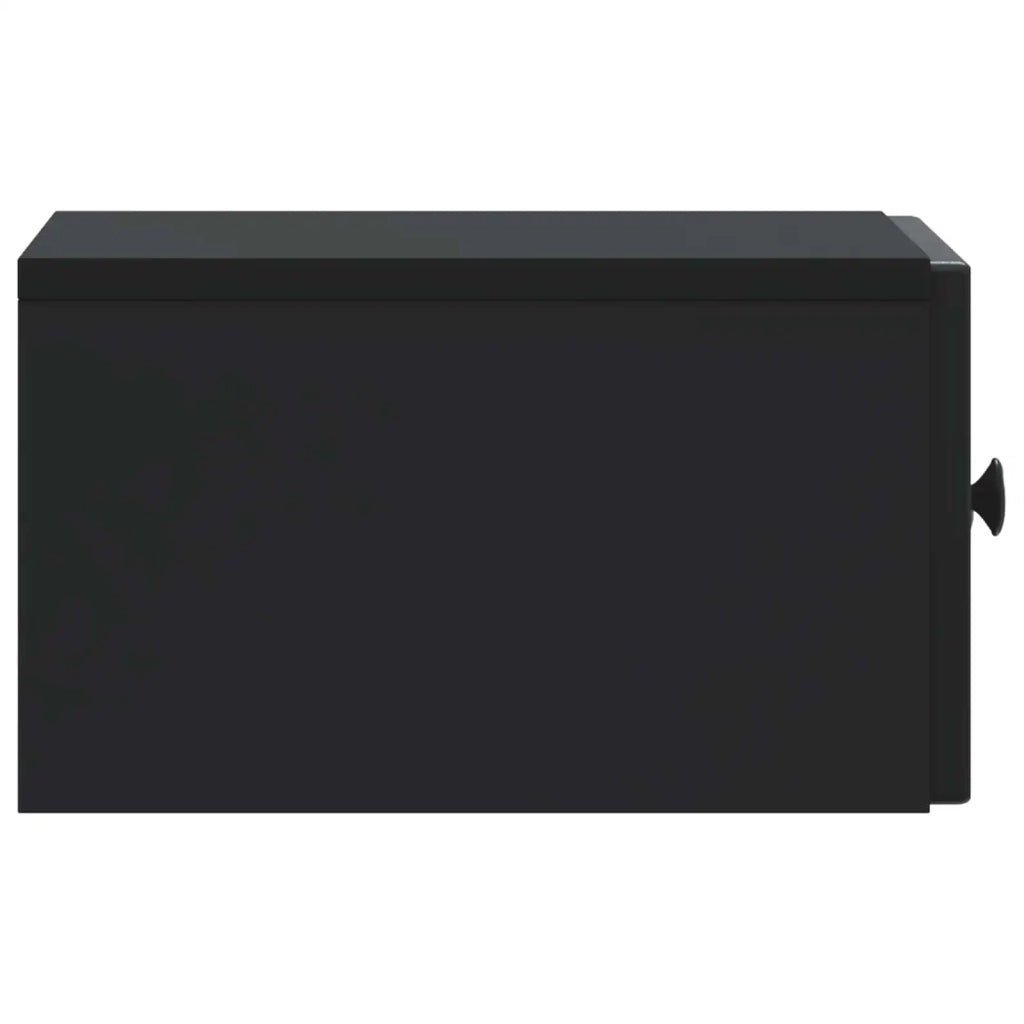 Mobiletto da notte a muro con cassetto Nero 33 x 34,5 x 20 cm 897917
