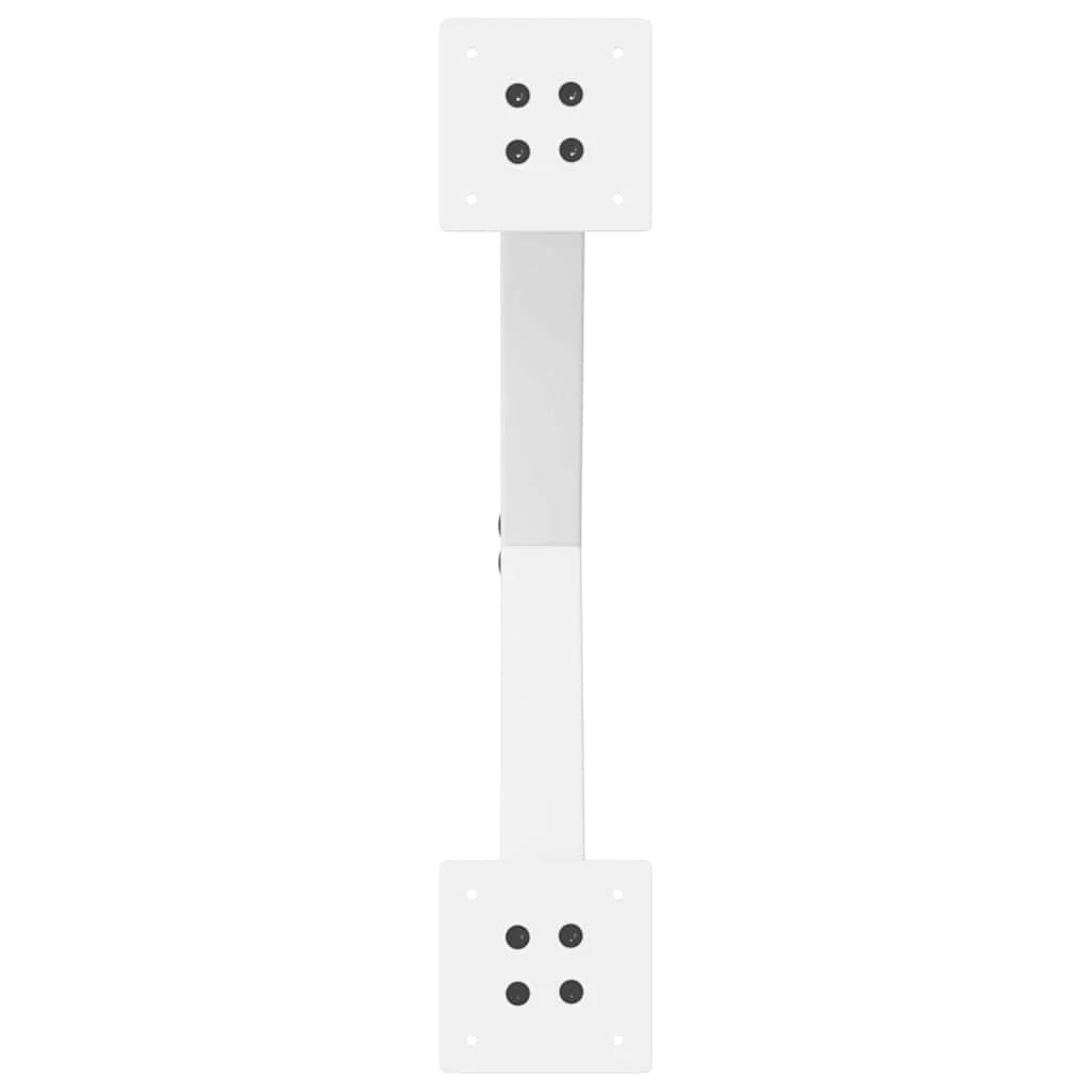 Set di 2 gambe per tavolino a forma di X dimensioni regolabili 60 x 42-43 cm acciaio bianco 02_0057174