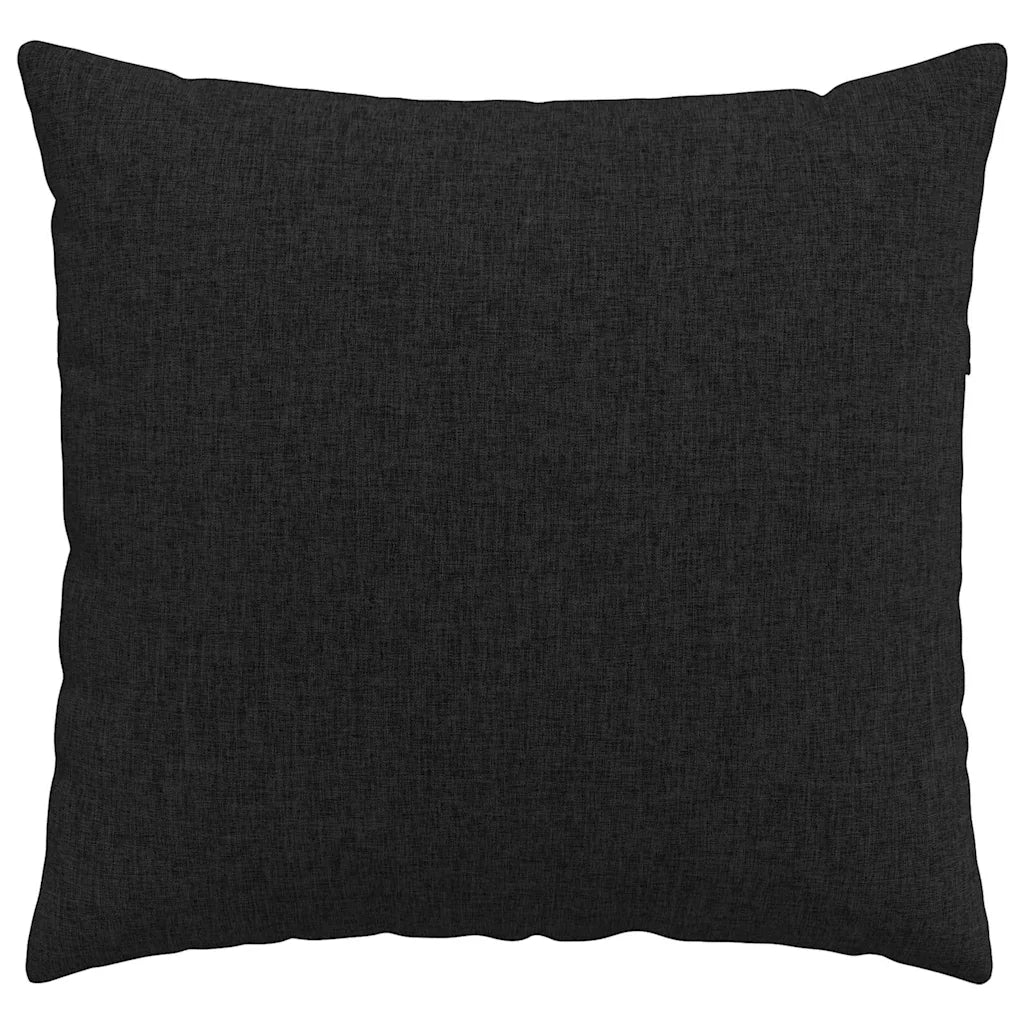 Cuscini da Divano 2 pcs Nero 50 x 50 cm Tessuto