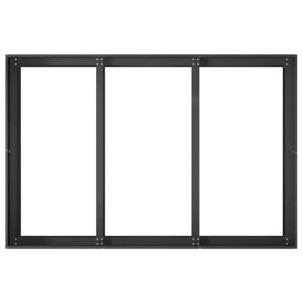 Vaso da giardino Nero 120 x 80 x 60 cm 8005925