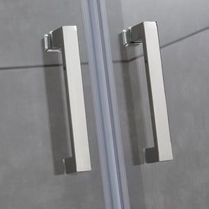 Porta Parete Doccia 110 cm 2 Ante Saloon in Cristallo Trasparente 6mm H195 Bonussi Giuly