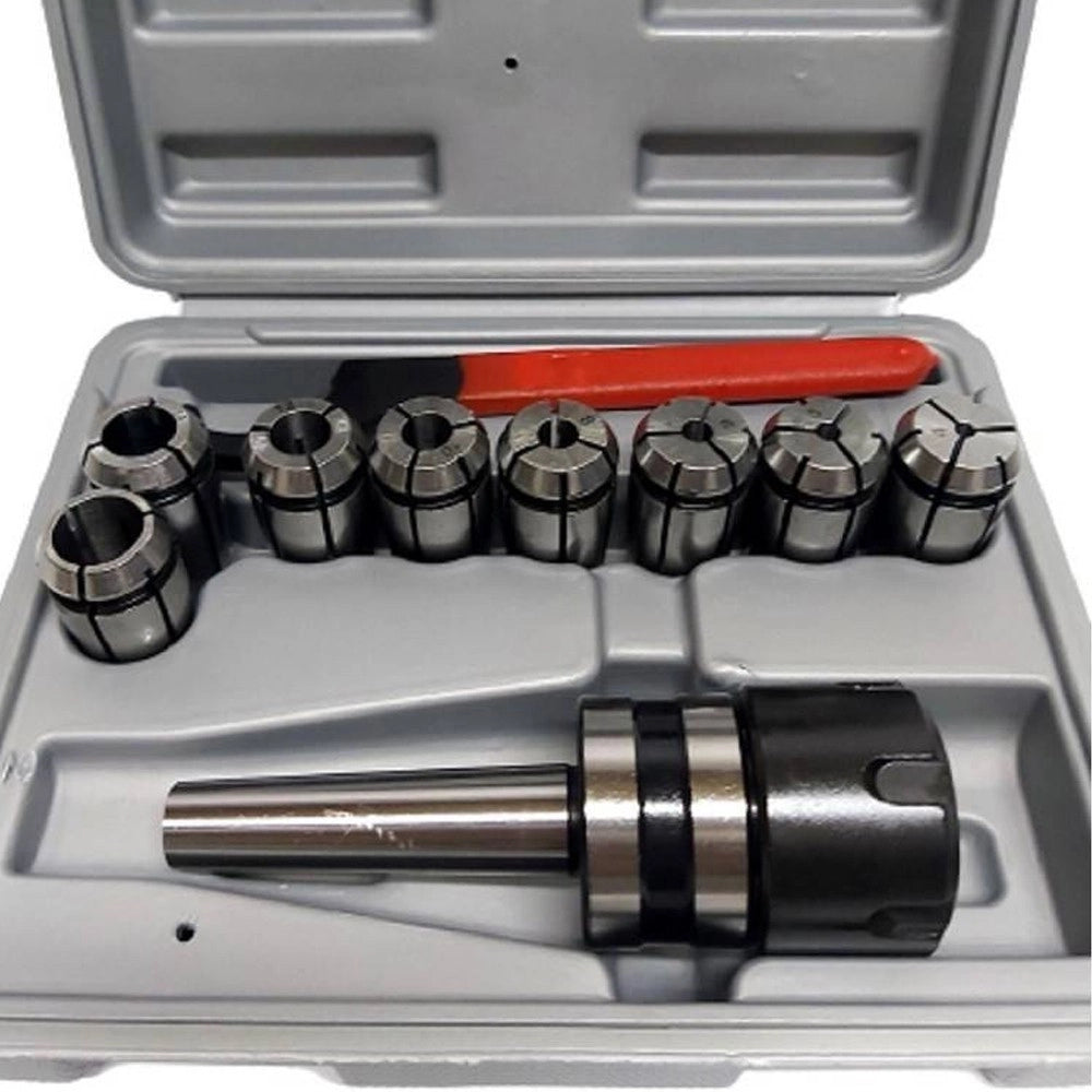 Trade Shop - Mandrino Portapinze Tornio Fresatrice Cm2 Con 8 Porta Pinze M10 Mt2 -