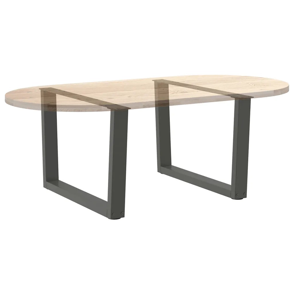 Gambe per Tavolino da CaffÃ¨ a Forma di V 2 pz Antracite 70x(42-43,3) cm Acciaio