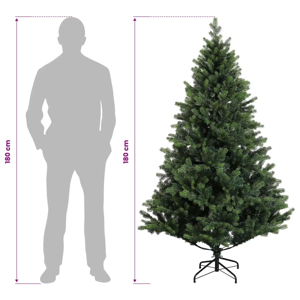 Albero di Natale Artificiale con Rami Pieghevoli 180 cm 42055554