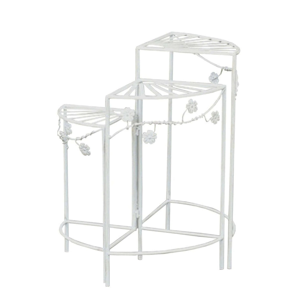 Etagère bianco antico in Metallo cm 46x32x57 - GEORGE
