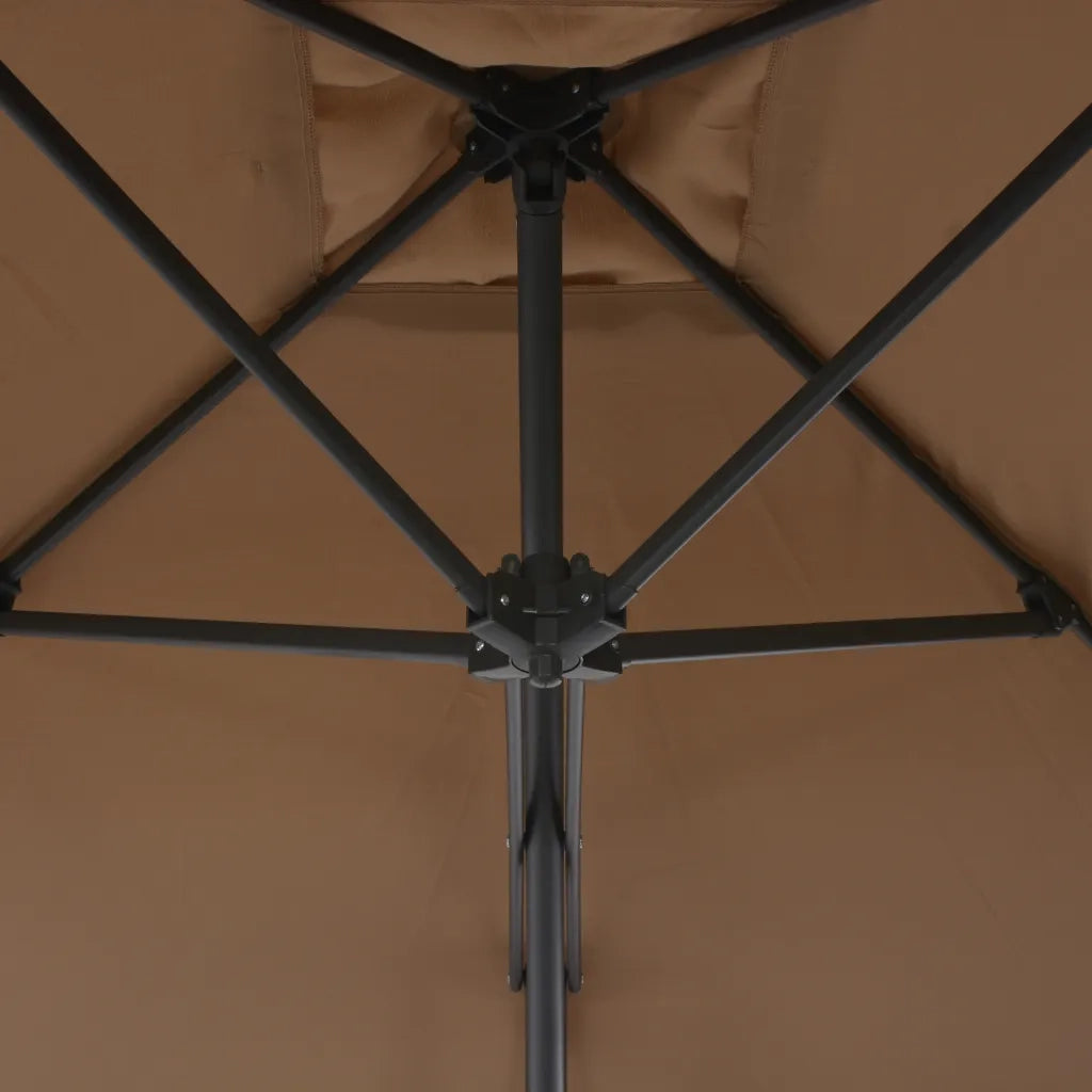 Ombrellone da Esterni con Palo in Acciaio 300 cm Grigio Talpa cod mxl 15627
