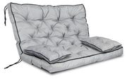 AIO FACTORY 100x60x50 cm Set da giardino impermeabile con cuscino grigio