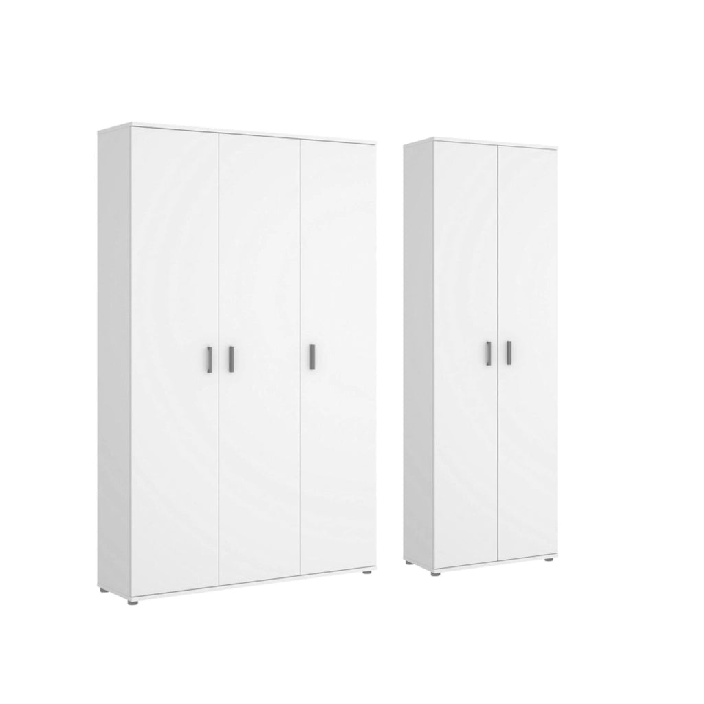 Rosarno, Armadio Multiuso Grande Modulabile, 177x190h cm Bianco