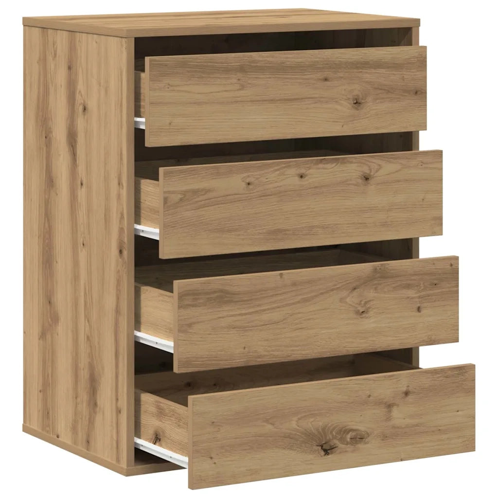 Cassettiera Angolare Rovere Artigianale 60x41x76cm Multistrato 852878