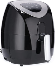 Severin fr 2430 friggitrice ad aria calda 1500w, friggitrice ad aria cestello da 3.2 l, 6 programmi automatici senza olio, friggitrice ad aria elettrica con display touch lcd, nero