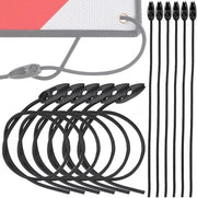 Cinture di sicurezza per segnalamenti stradali Italia e Spagna – 12 pacchi Cinture elastiche adattive, multifunzionali per biciclette, motocicli e camper (50cm)