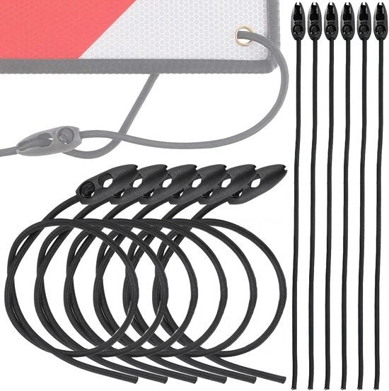 Cinture di sicurezza per segnalamenti stradali Italia e Spagna – 12 pacchi Cinture elastiche adattive, multifunzionali per biciclette, motocicli e camper (50cm)