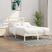 Giroletto senza Materasso-Struttura Letto Ambrato in Legno Massello 140x200 cm 433735