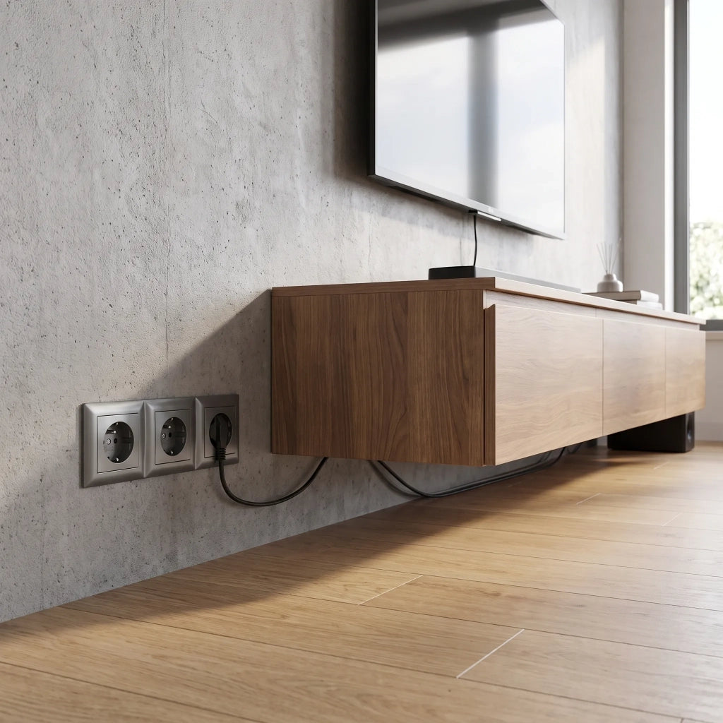 Placca Tripla Per Prese Oste Jnh015-3f Grey