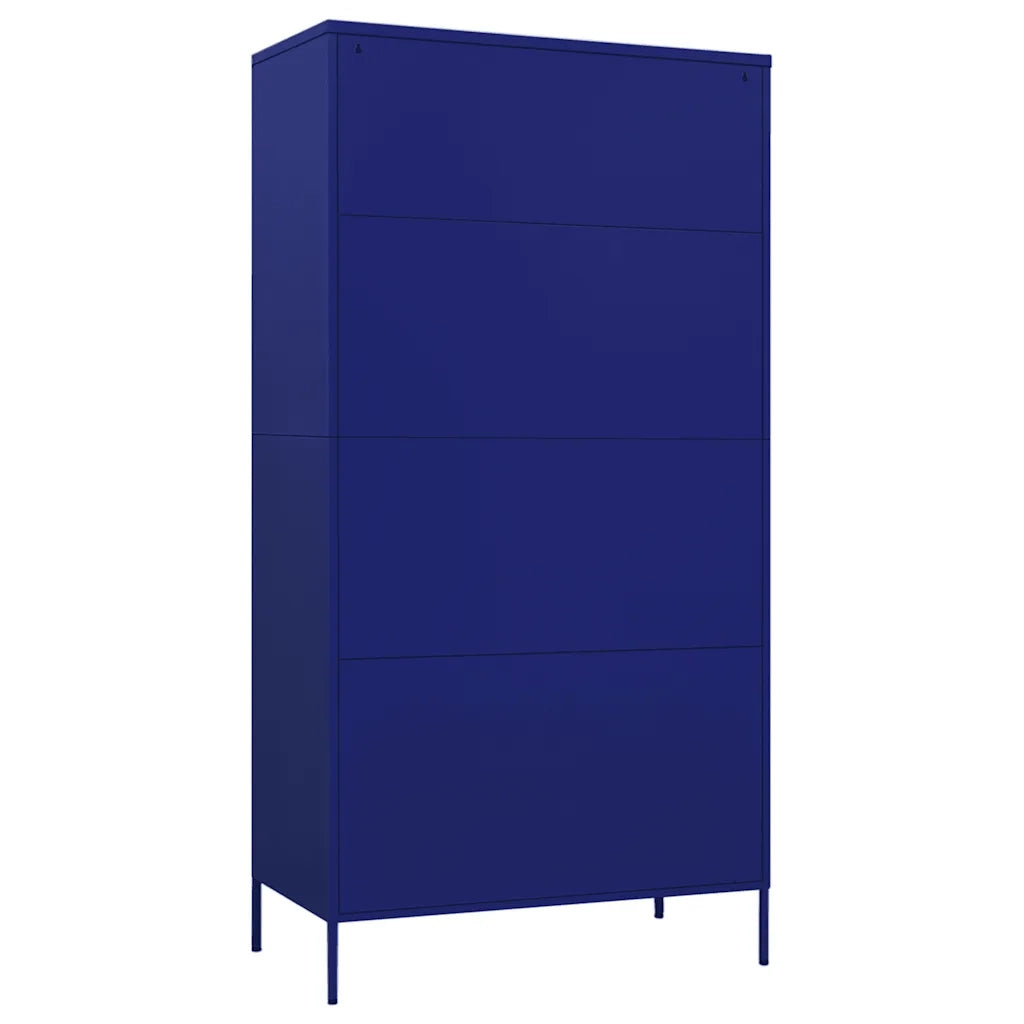 Armadio Blu Marino 90x50x180 cm in Acciaio cod mxl 57968
