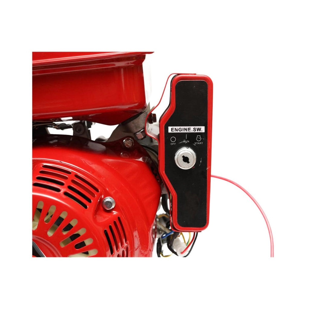 Motore a Scoppio 9 CV 242cc, Motore a Benzina 4 Tempi con Albero Ø 25 mm, Avviamento Elettrico e Avviamento Strappo bateria 12V/17Ah inclusa Breckner Germany