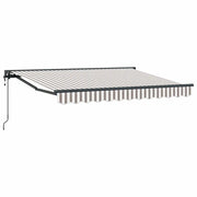 Tenda retrattile Grigio chiaro e bianco 4,5 × 3 m 3426252
