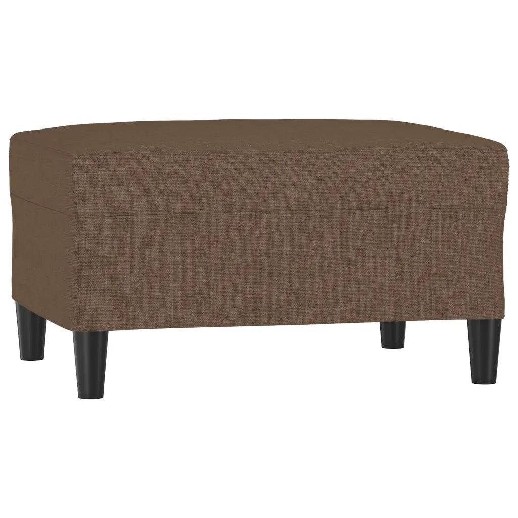 Poggiapiedi Marrone 70x55x41 cm in Tessuto